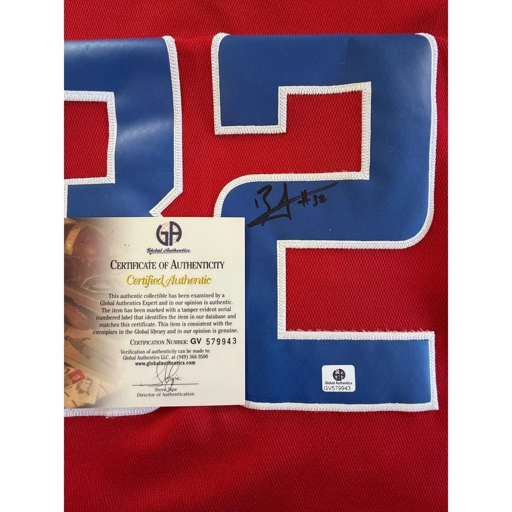 Adidas‎ Los Angeles Clippers NBA Jersey Red Number Griffin signed with COA